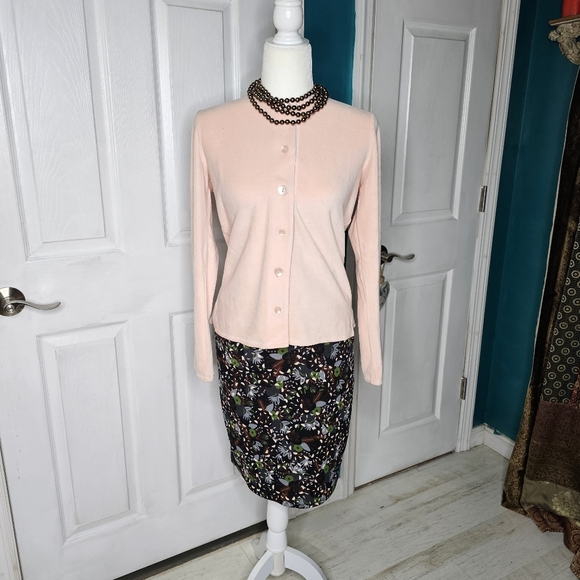 Lularoe Cassie Skirt Small Black green blue floral - Picture 13 of 13